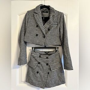 Forever 21 Monochrome Houndstooth Set